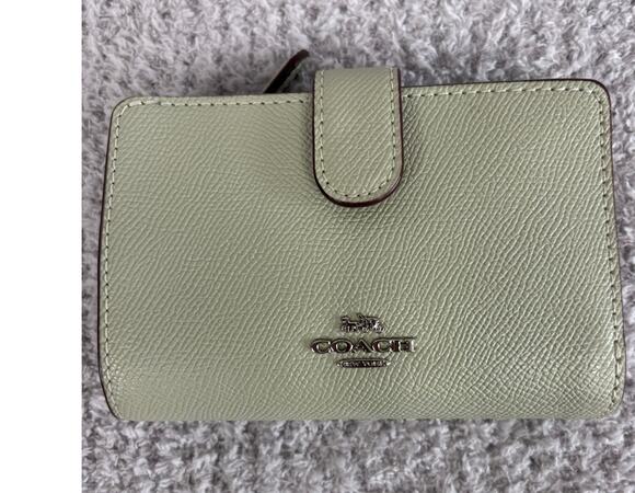Coach Handbags - Coach light Green Leather Small Flap Wallet K1880 #76933